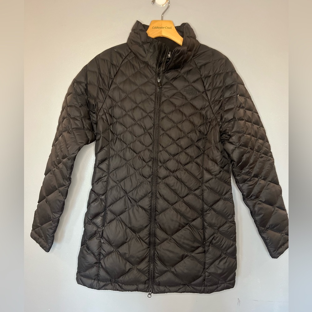 The North Face Parka Womens Small Full Zip Hooded 550 Goose Down Puffer Jacket